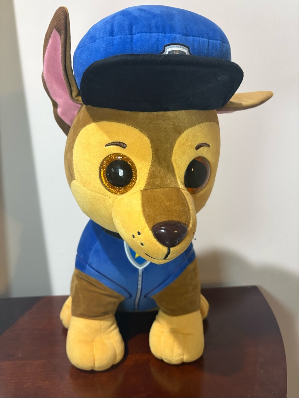 TY Paw Patrol CHASE - Rescue Shepard Dog Standing Plush 17” Nickelodeon EUC